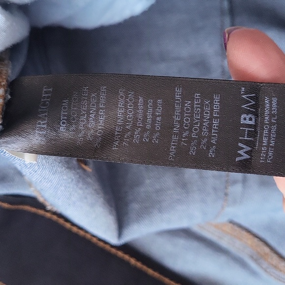 WHBM straight leg jeans NEW style - Picture 4 of 6